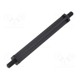 10 pcs x DREMEC - 8G509V43582 - Screwed spacer sleeve, hexagonal, polyamide, M5, L: 80mm, black