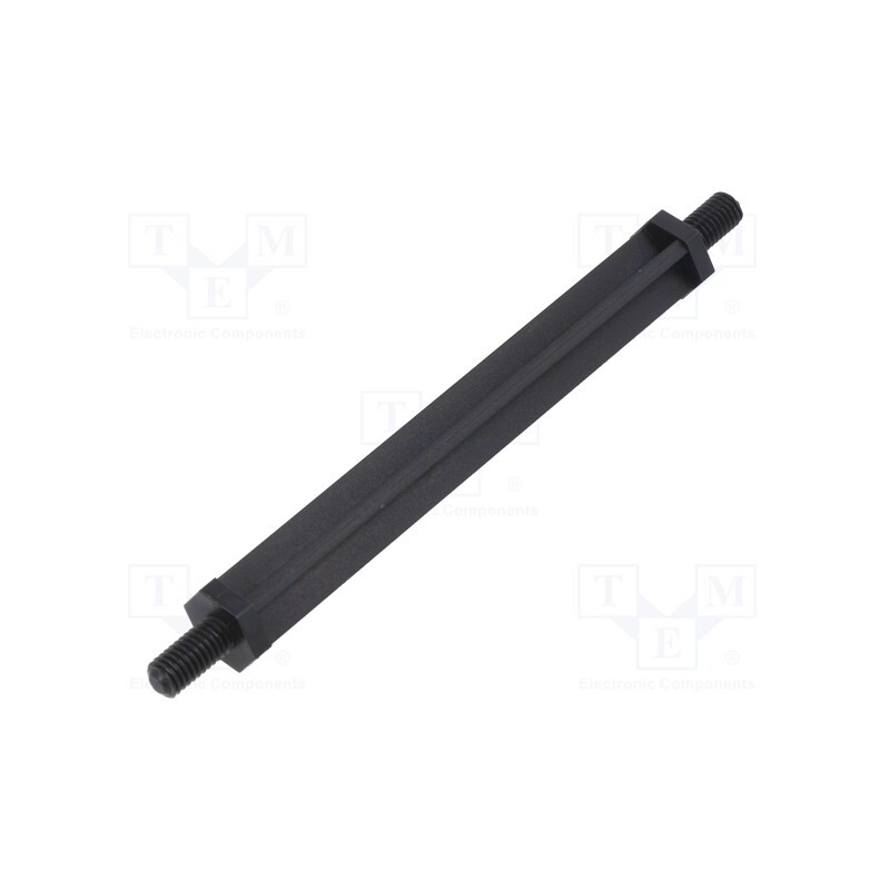 10 pcs x DREMEC - 8G509V43582 - Screwed spacer sleeve, hexagonal, polyamide, M5, L: 80mm, black