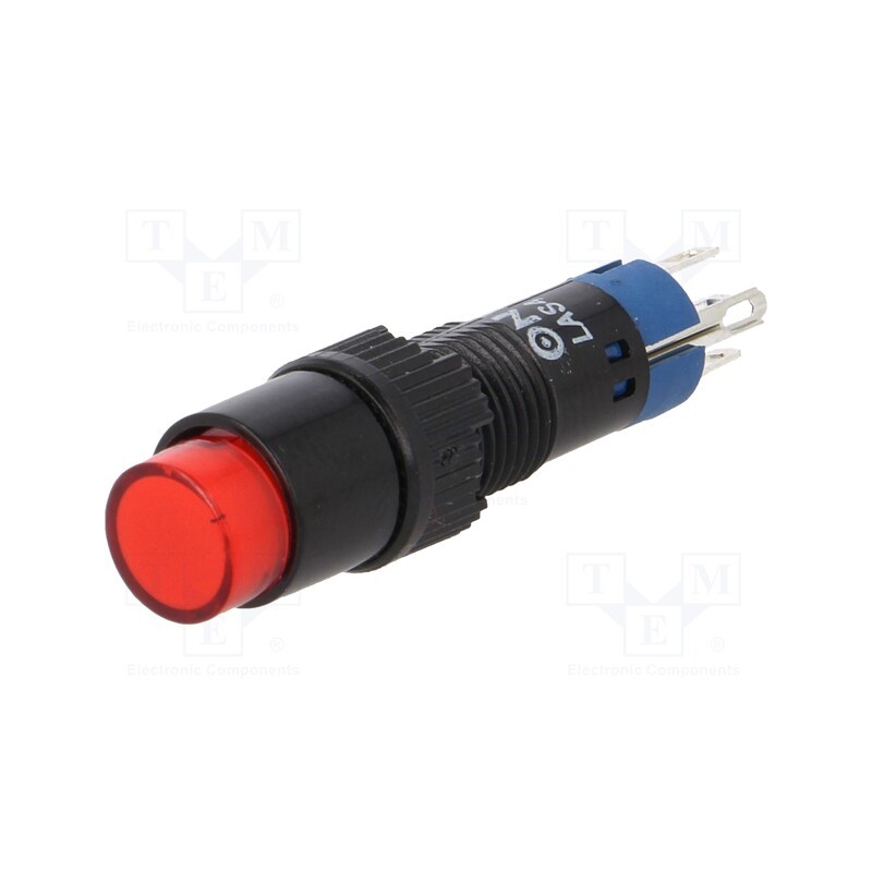 1 pcs x ONPOW - LAS4Y-11/230/R - Switch: push-button, Pos: 2, SPDT, 0.5A/250VAC, 1A/24VDC, ON-(ON)