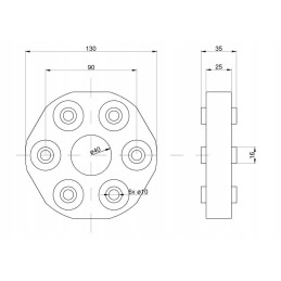 Rubber clutch 40 claas