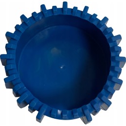 Rubber cover for a pressure gauge with a diameter of 63 mm, blue