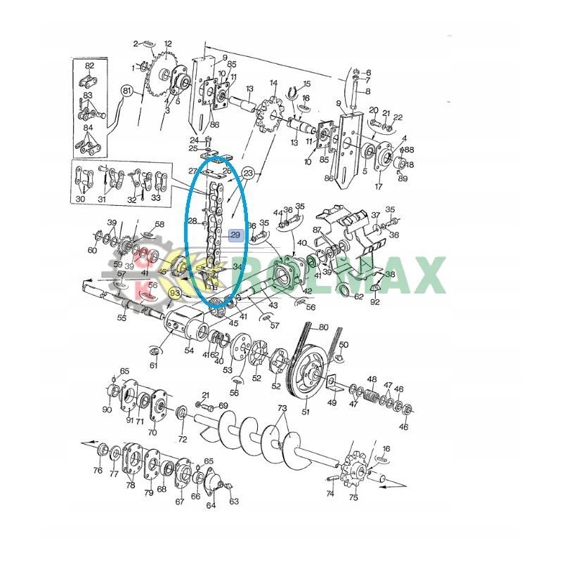 New Holland 8000 chain 80398273