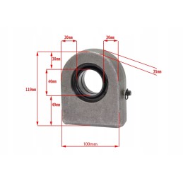 Actuator eye welded to the cylinder 80w 00 gf40