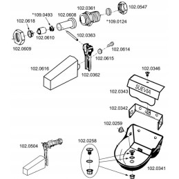 Plastic piston housing su1020608
