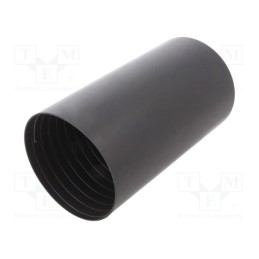 1 pcs x HELLERMANNTYTON - 416-17033 - Heat shrink cap, glued, 76mm, black, crosslinked polyolefin POX