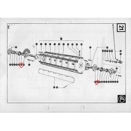Claas Dominator 80 threshing drum clamping sleeve