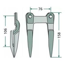 Bison double bayonet