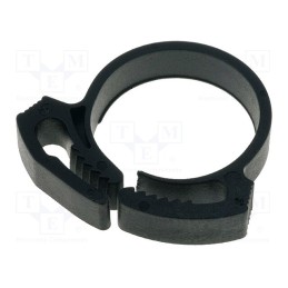 10 pcs x HELLERMANNTYTON - 190-00300 - Fixing clamp, ØBundle : 18.5÷21mm, W: 5.9mm, polyamide, black