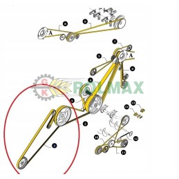 Belt new holland cx csx cs cl 84981586
