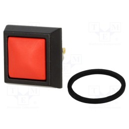 1 pcs x ONPOW - GQ12S-10/J/R/A - Switch: vandal resistant, Pos: 2, SPST-NO, 2A/36VDC, IP65, OFF-(ON)