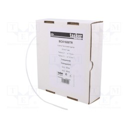 1 pcs x TASKER - BOX 1608 TR - Heat shrink sleeve, glueless, 2: 1, 1.6mm, L: 10m, transparent