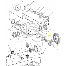 Bearing pan telehandler backhoe loader cat