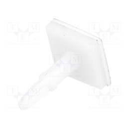 10 pcs x FIX&FASTEN - FIX-JSS-11.5 - PCB distance, polyamide, L: 11.5mm, self-adhesive, natural