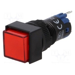 1 pcs x ONPOW - LAS2F-11/24/R - Switch: push-button, Pos: 2, SPDT, 0.5A/250VAC, 1A/24VDC, ON-(ON)