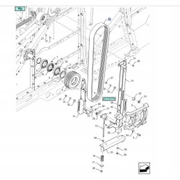 New Holland TC 98 hydrostatic pump drive belt