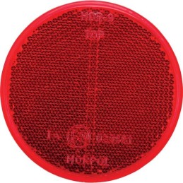 Round reflector with red screw 85 mm