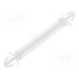 10 pcs x FIX&FASTEN - FIX-LCF-25 - PCB distance, polyamide, L: 25.4mm, latch/latch, natural, UL94V-2