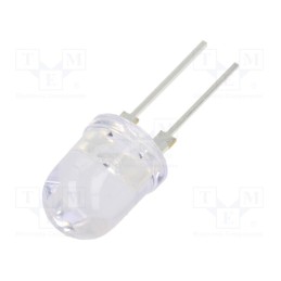 1 pcs x OPTOSUPPLY - OS4BFLA131U - LED, 10mm, blue, 30°, Front: convex, 3÷3.6V, No.of term: 2, -30÷85°C