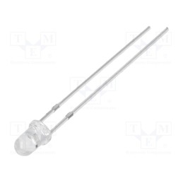 1 pcs x OPTOSUPPLY - OSW54K3131A-VVLED - LED, 3mm, white cold, 4200mcd, 30°, Front: convex, 3÷13V