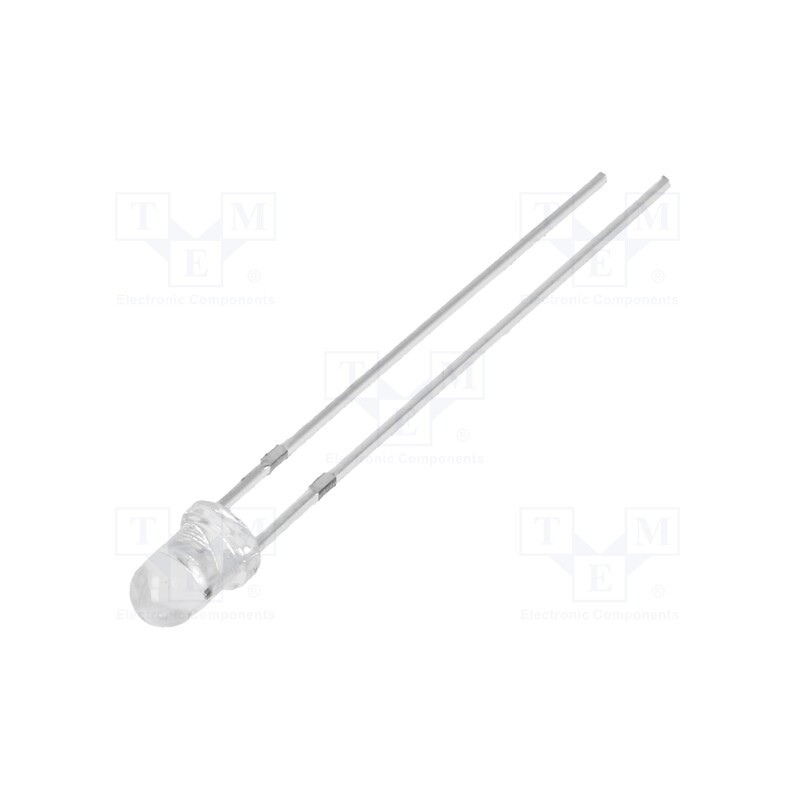 1 pcs x OPTOSUPPLY - OSW54K3131A-VVLED - LED, 3mm, white cold, 4200mcd, 30°, Front: convex, 3÷13V