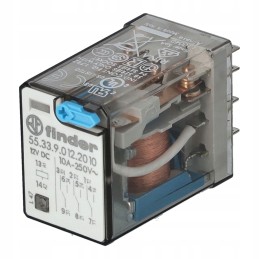 Miniature industrial relay 12vdc 10a 3p 55 33 9 012 2010