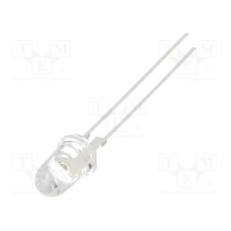 1 pcs x OPTOSUPPLY - OSG59L5201P - LED, 5mm, green, 160000÷180000mcd, 8°, Front: convex, 2.8÷3.6V