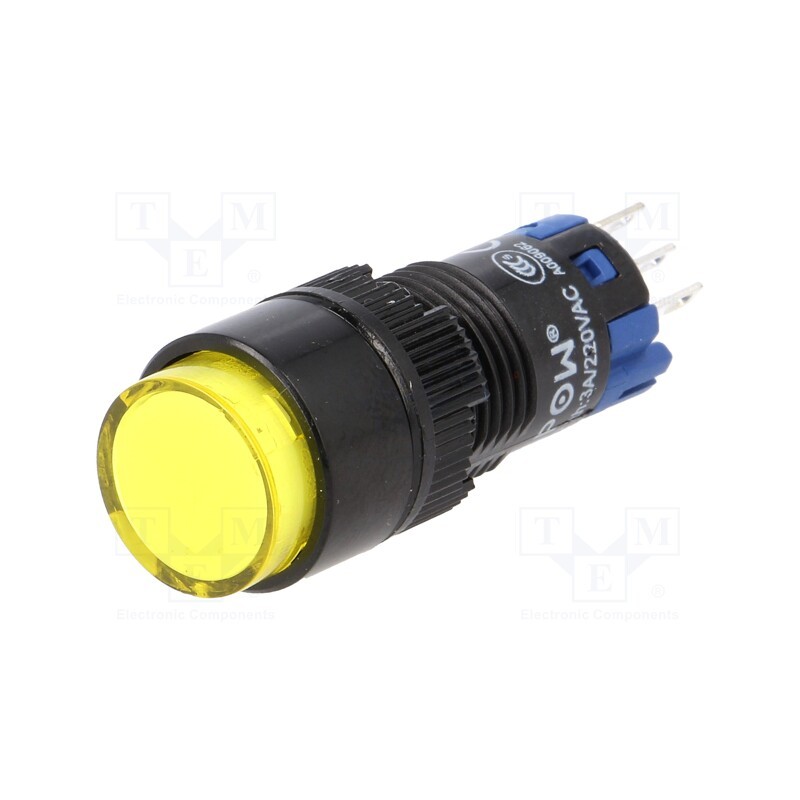 1 pcs x ONPOW - LAS2Y-11Z/Y - Switch: push-button, Pos: 2, SPDT, 0.5A/250VAC, 1A/24VDC, ON-ON