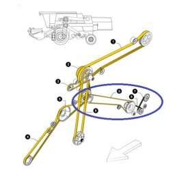 V-belt 448794 case new holland cnh