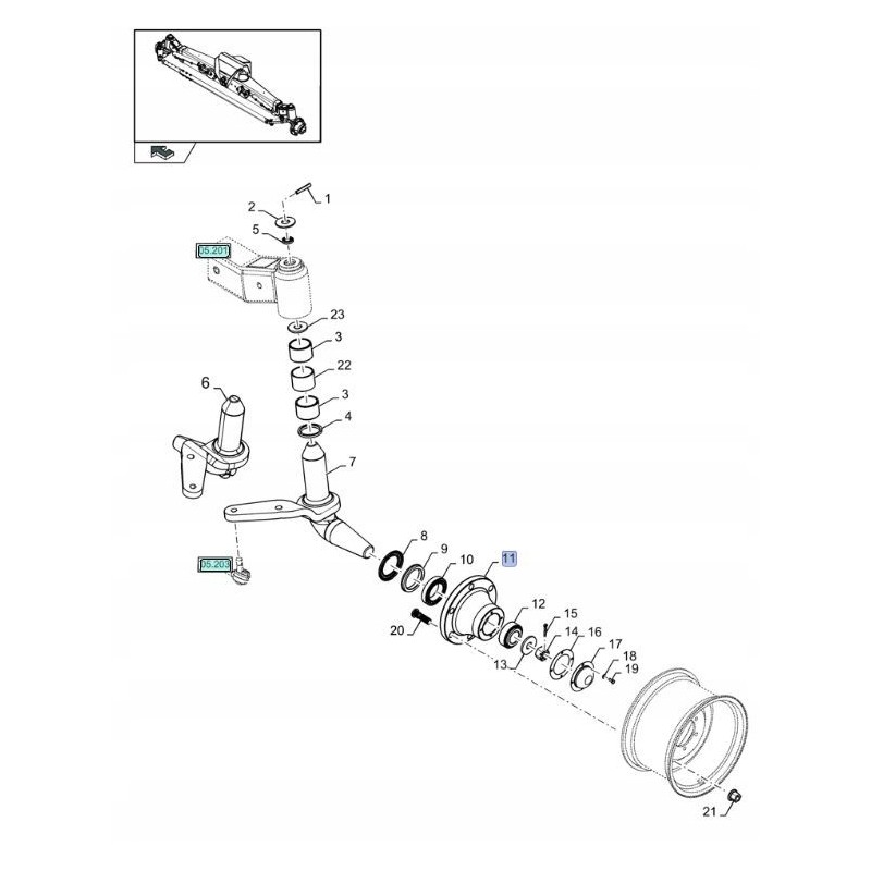 New Holland TC CX CSX hub 87373185 cnh