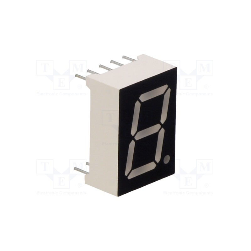 1 pcs x FORYARD - FYS-5211BUHR-21-L3.0 - Display: LED, 7-segment, 13.2mm, 0.52', No.char: 1, red, 20÷50mcd