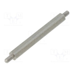 10 pcs x DREMEC - 444X45 - Screwed spacer sleeve, 45mm, Ext.thread: M3, hexagonal