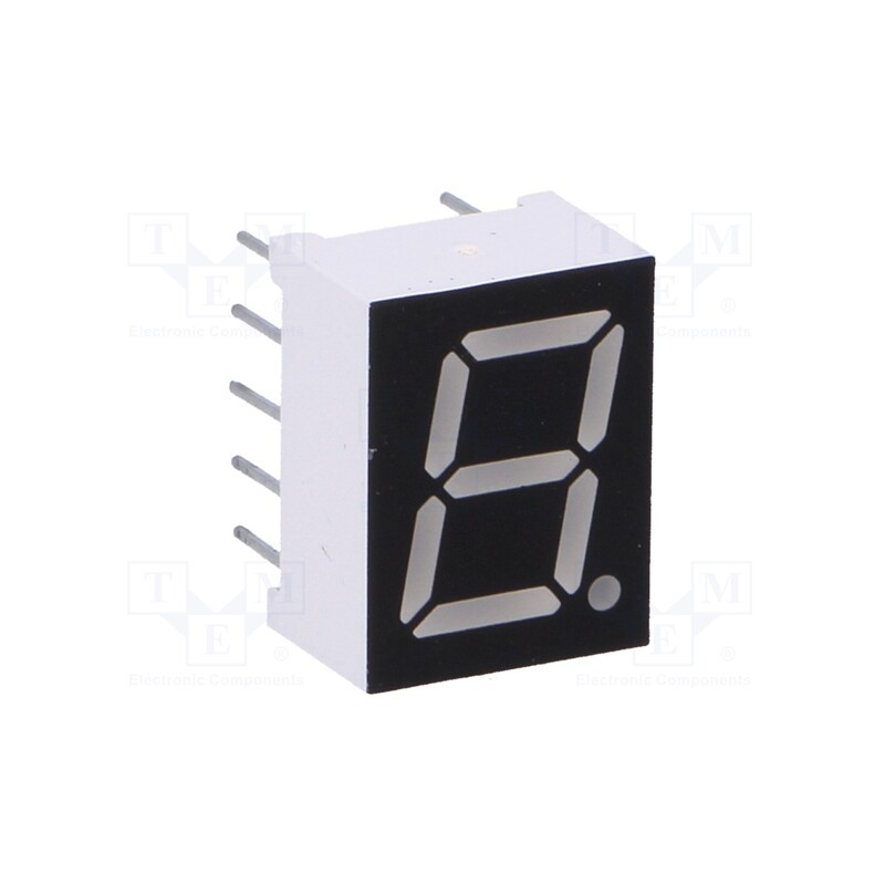 1 pcs x OPTO Plus LED - OPD-S3913LB-BW - Display: LED, 7-segment, 9.9mm, 0.39', No.char: 1, blue, 60mcd