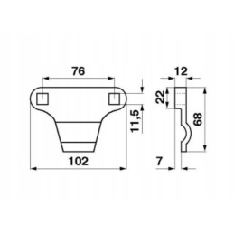Claas Dominator Mega 676236 scythe push button