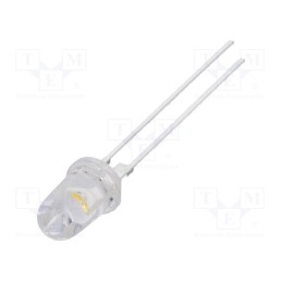 1 pcs x OPTOSUPPLY - OSM57L5201P - LED, 5mm, white warm, 90000÷110000mcd, 8°, Front: convex, 2.8÷3.6V