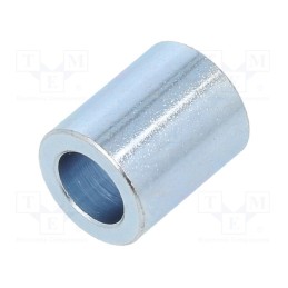 10 pcs x DREMEC - 3210/6,2X12 - Spacer sleeve, 12mm, cylindrical, steel, zinc, Out.diam: 10mm