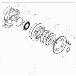 Wacker wp1550 wp2050 clutch spring 0110776