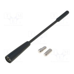 1 pcs x PER.PIC. - A00107 - Antenna mast, 0.14m, M5,M6, inside, universal, black