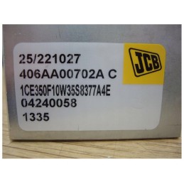 New valve jcb 25 221027 fv