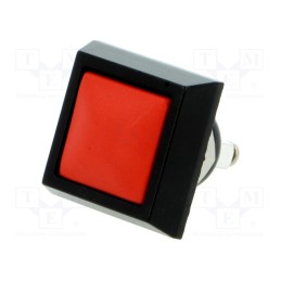 1 pcs x ONPOW - GQ12S-10/R/A - Switch: vandal resistant, Pos: 2, SPST-NO, 2A/36VDC, IP65, OFF-(ON)