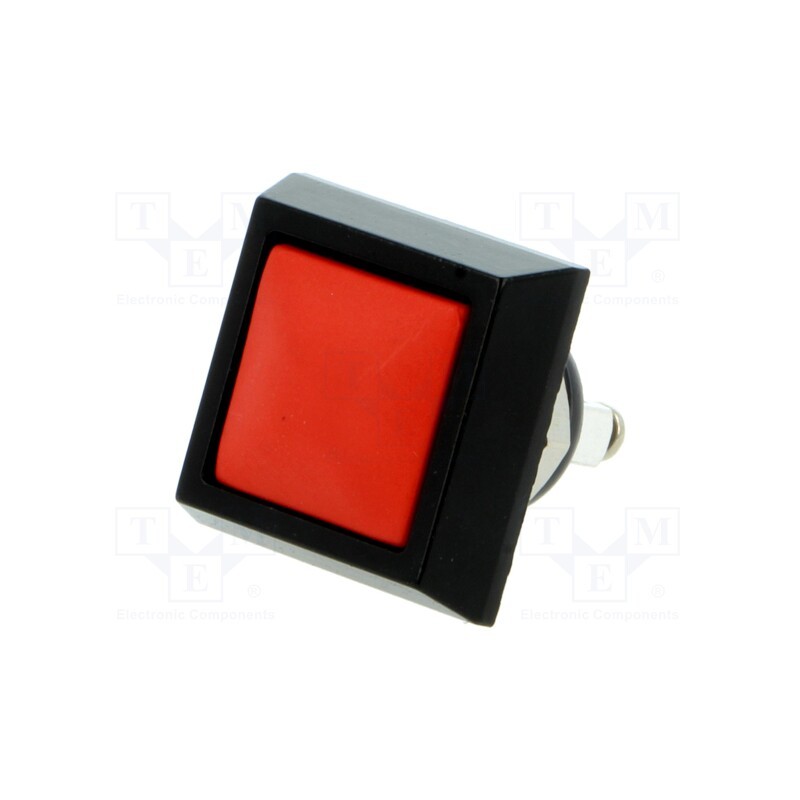 1 pcs x ONPOW - GQ12S-10/R/A - Switch: vandal resistant, Pos: 2, SPST-NO, 2A/36VDC, IP65, OFF-(ON)