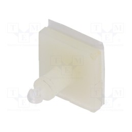 10 pcs x DREMEC - 8GB07V41026 - PCB distance, polyamide, L: 9.5mm, self-adhesive,snap fastener