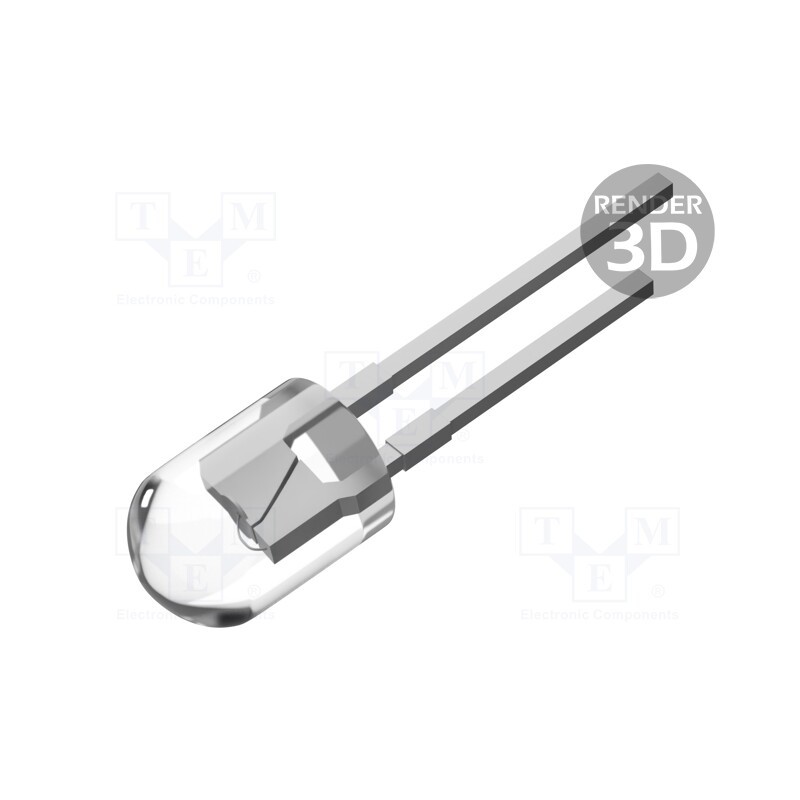 2 pcs x Token - PT-IC-AC-5-BN-520 - Phototransistor, 5mm, λp max: 520nm, 60V, Lens: transparent, 50mW