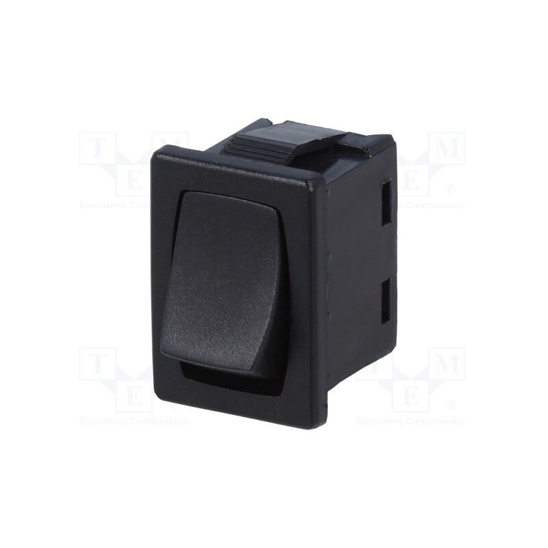 1 pcs x NKK SWITCHES - CWSA12AANS - ROCKER, SPST NC + NO, Pos: 2, ON-OFF, 6A/250VAC, black, none, CW