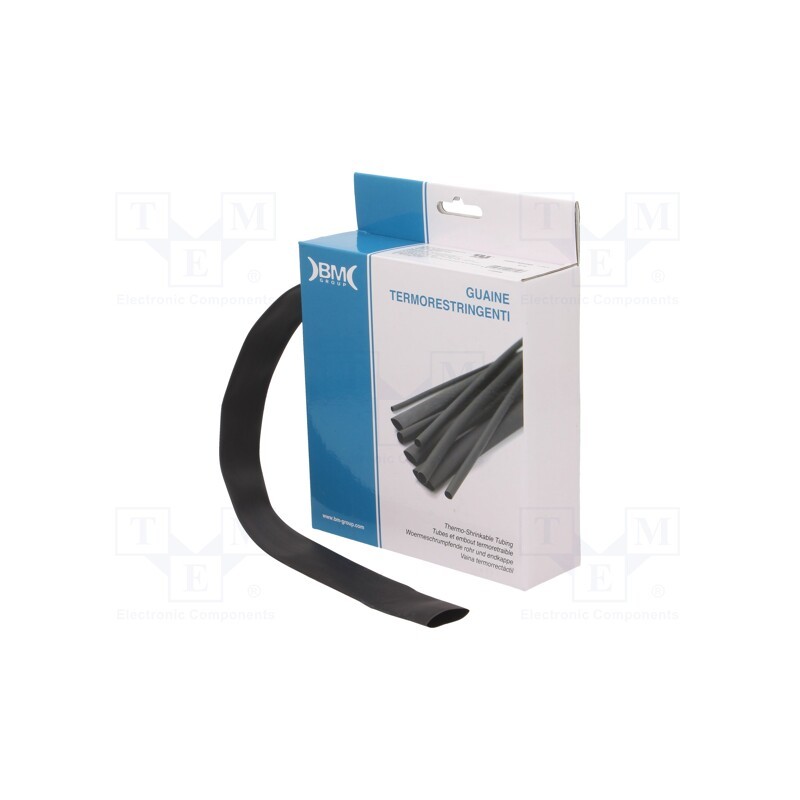 1 rol x BM GROUP - GBS190MNE - Heat shrink sleeve, glueless, 2: 1, 19mm, L: 5m, polyolefine