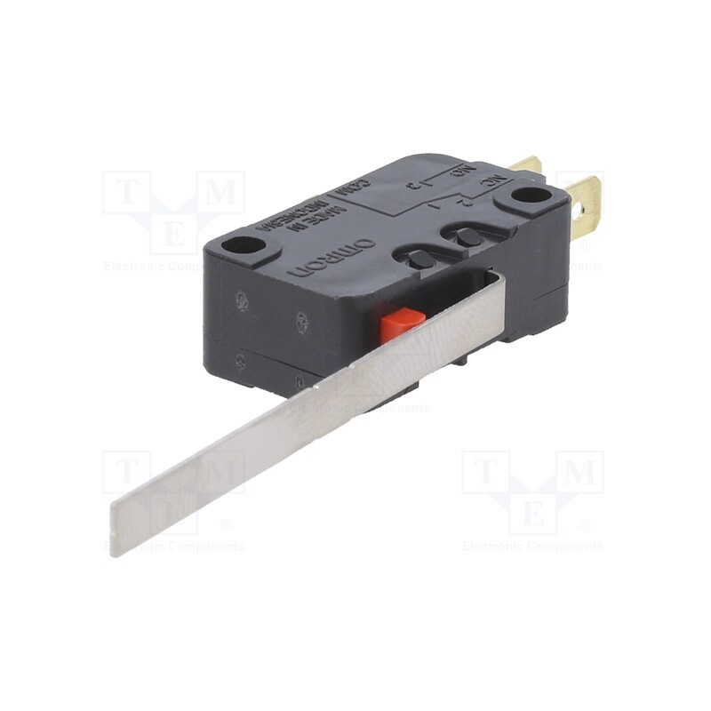 1 pcs x OMRON OCB - D3V1631C26 - Microswitch SNAP ACTION, 16A/250VAC, with lever, SPDT, ON-(ON)