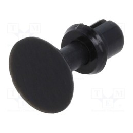 10 pcs x DREMEC - 8G415V20269 - Rivet, polyamide, L.rivet: 3.5mm, Panel cutout diam: 3.1mm, black
