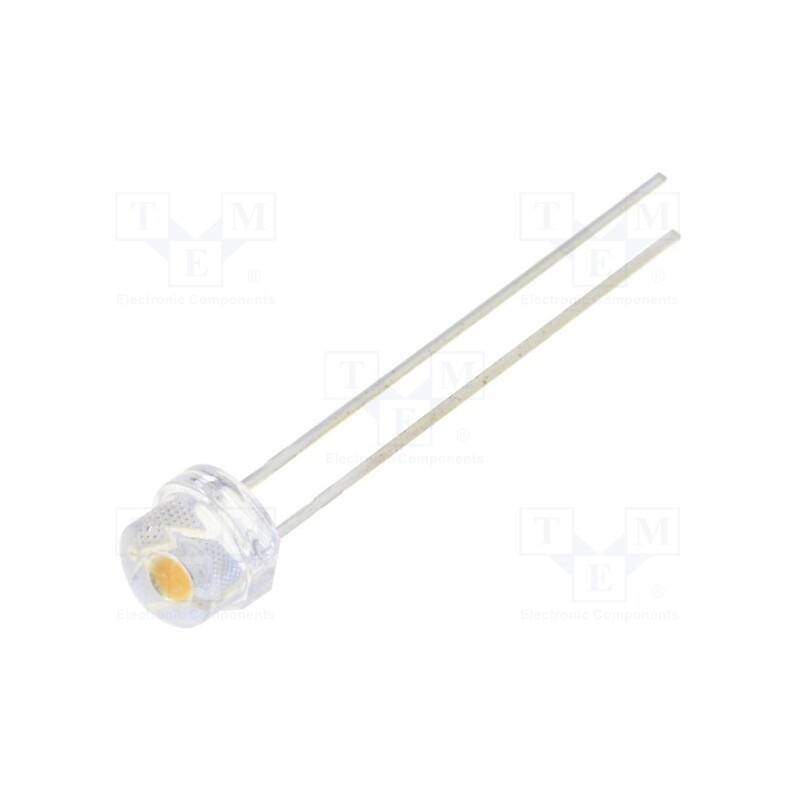 1 pcs x OPTOSUPPLY - OS5MFL56C1A-HCRI - LED, 4.8mm, white warm, 120°, Front: convex, 2.9÷3.6V, No.of term: 2