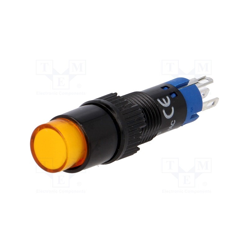 1 pcs x ONPOW - LAS4Y-11/24/O - Switch: push-button, Pos: 2, SPDT, 0.5A/250VAC, 1A/24VDC, ON-(ON)