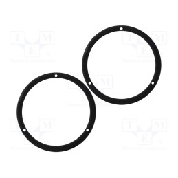 1 set x BASSER - DMSUZU01 - Spacer ring, MDF, 165mm, Suzuki, impregnated, 2pcs.