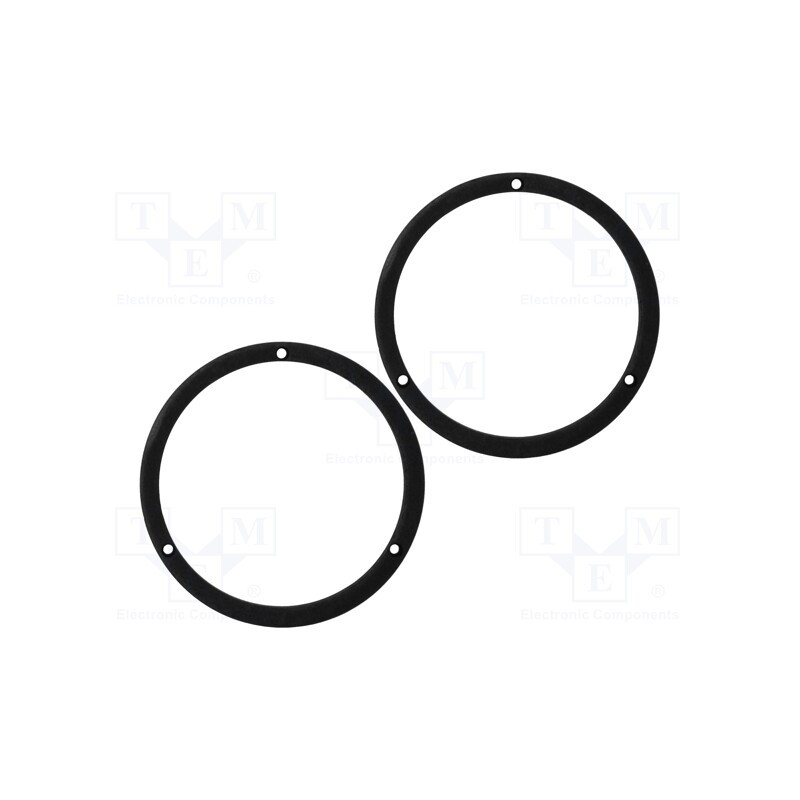 1 set x BASSER - DMSUZU01 - Spacer ring, MDF, 165mm, Suzuki, impregnated, 2pcs.